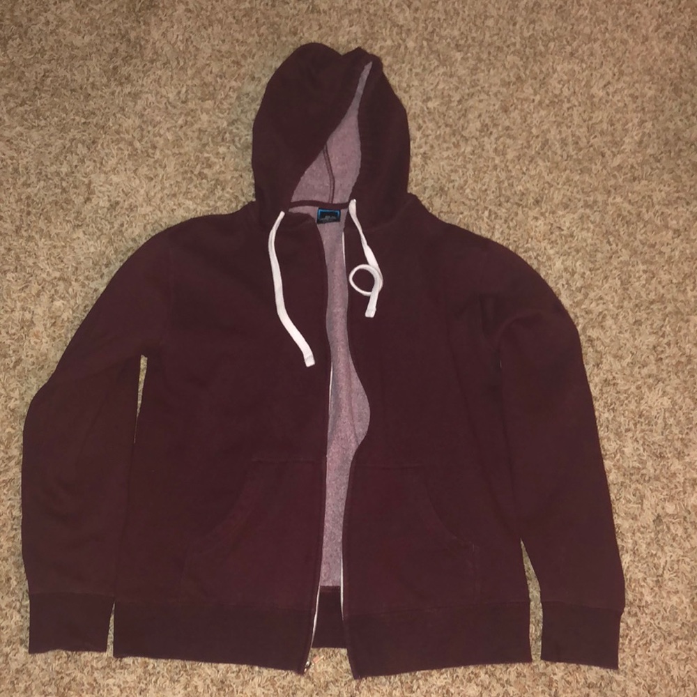 MAROON ZIP UP JACKET